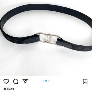 Christian Dior calfskin monogram belt